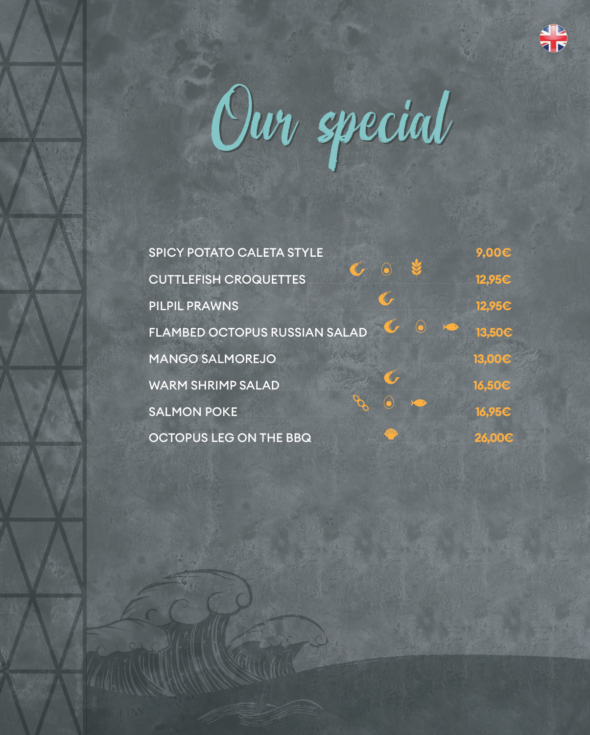 Main menu page 2 — La Caleta Beach Club Torremolinos